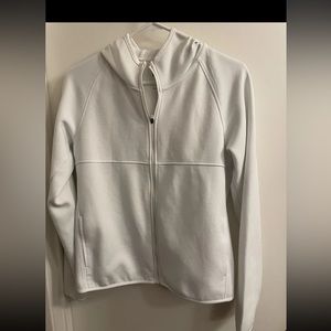 Uniqlo Rare Women Thermal Insulated Jacket With Hoodie Medium M White EUC